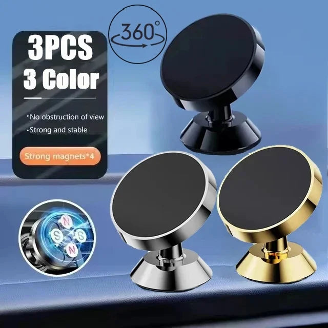 Soporte Magnético para Celular en Auto — Universal 360°