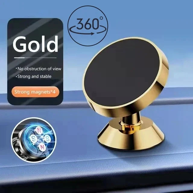 Soporte Magnético para Celular en Auto — Universal 360°