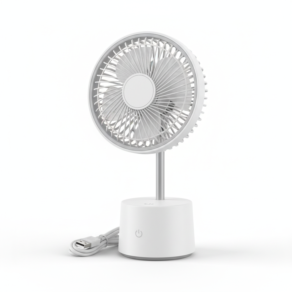 Mini Ventilador USB Portátil — 3 Velocidades, Silencioso