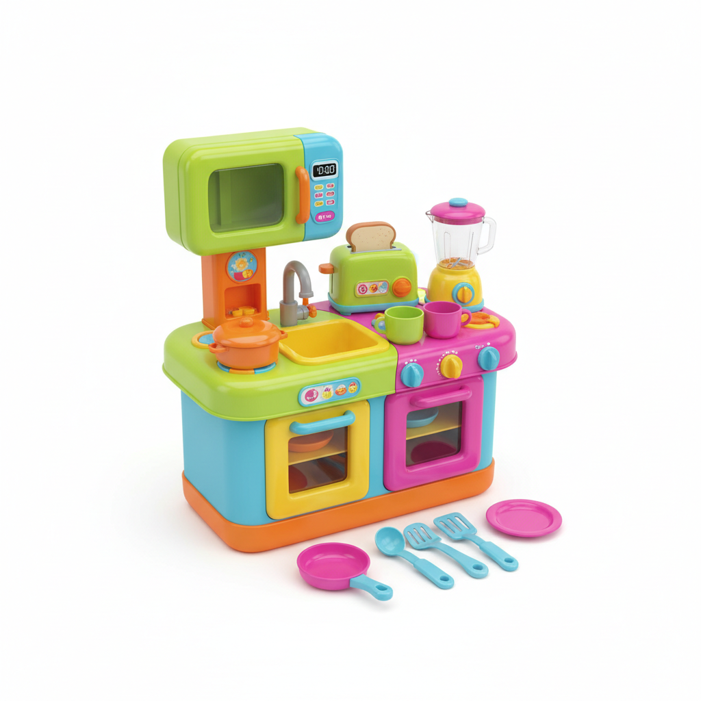 Cocina de Juguete Interactiva para Niños 13 Piezas